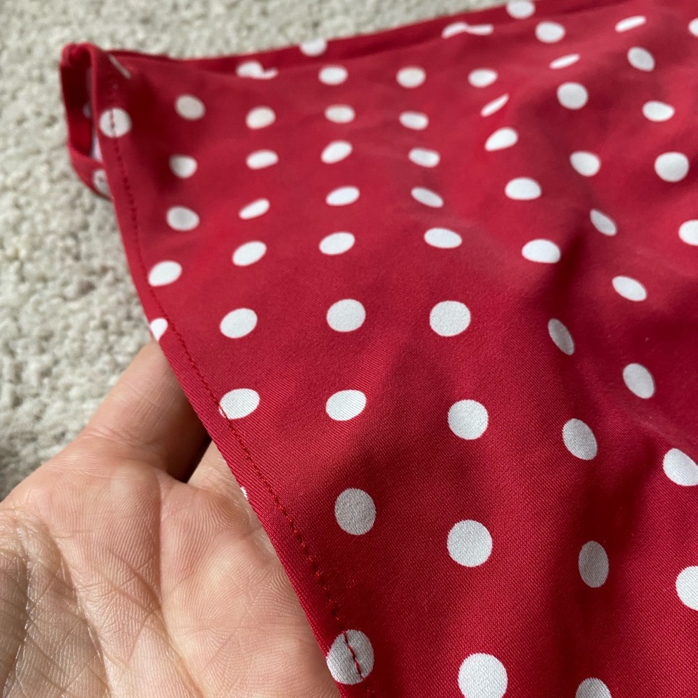 Retro Red Polka Dotted Swimsuit - Picture 4 of 4